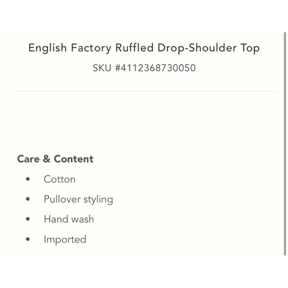 Anthropologie Maeve Top Size XS English Factory Ruffled‎ Drop Shoulder Lime - Picture 13 of 13